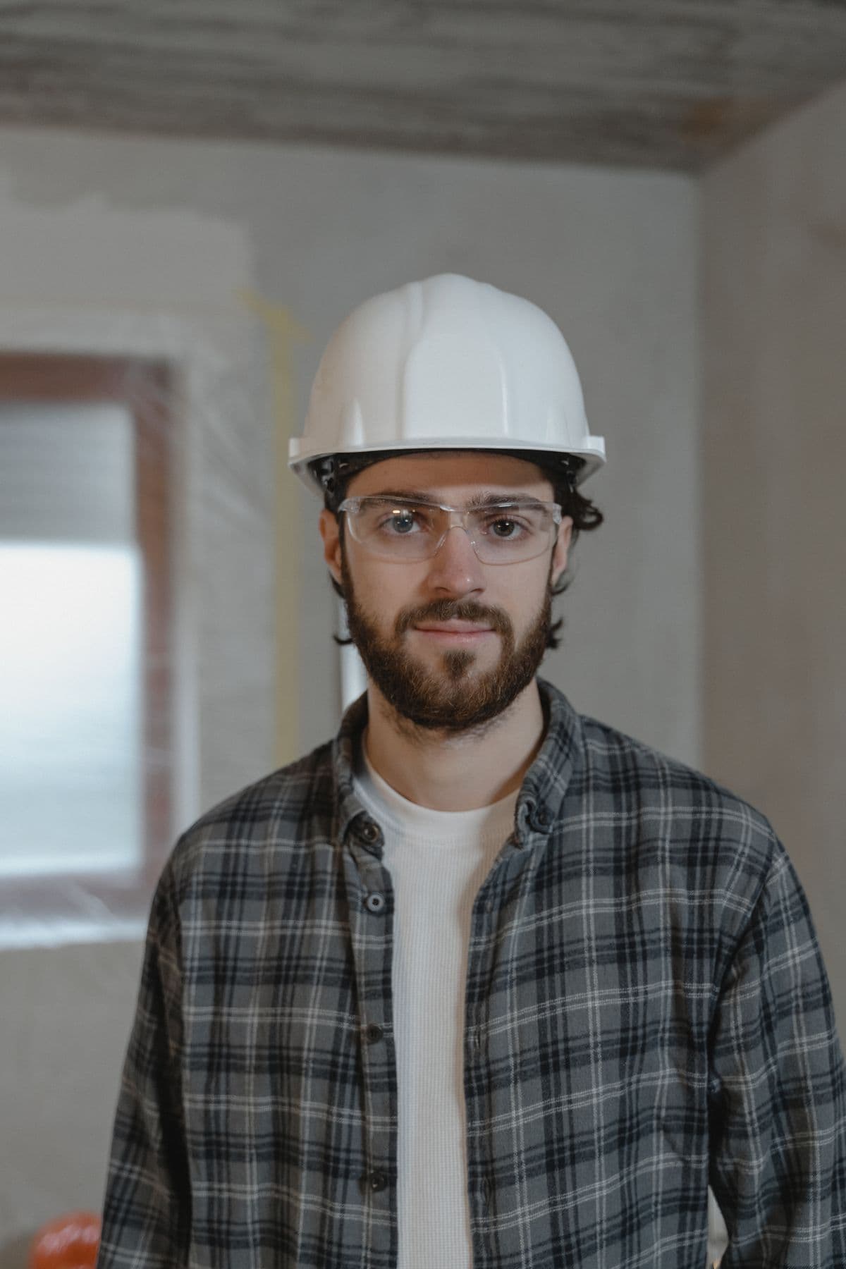 Handyman on a drywall repair job
