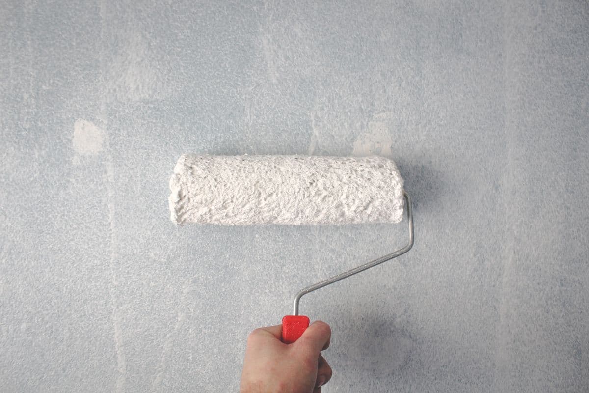 Interior painting after wall prep